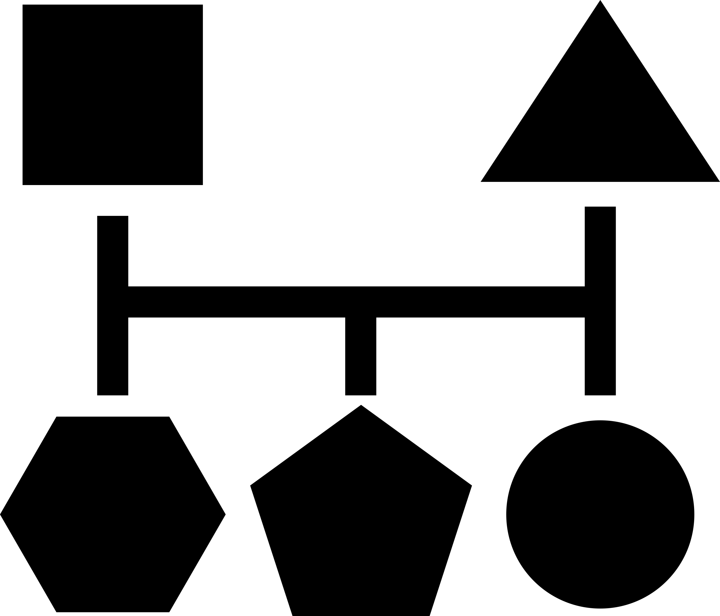 Blocks Scheme Of Five Geometric Basic Black Shapes Editable Svg Line Art Free Vectors